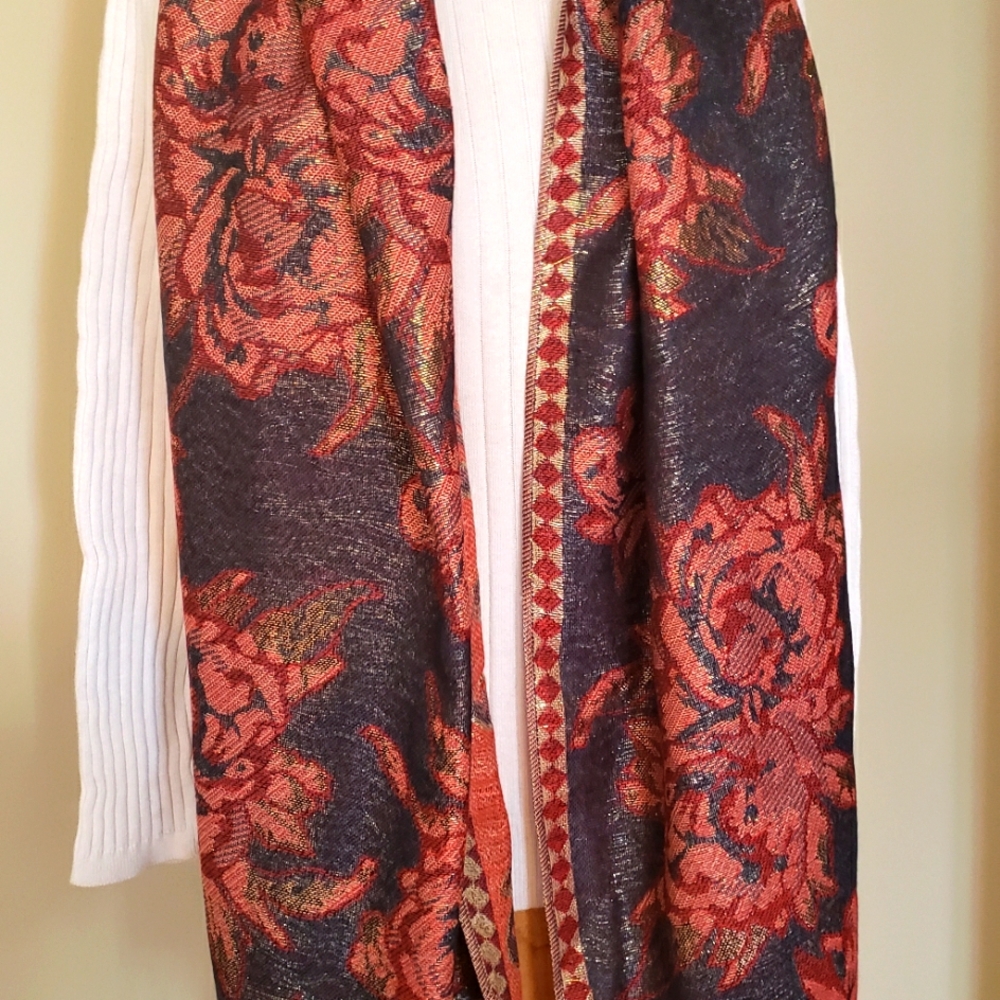 Floral pashmina style wrap
